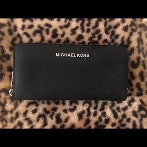 Black designer wallet